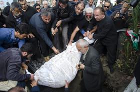 تشییع پیکر استاد منوچهر ستوده - چالوس